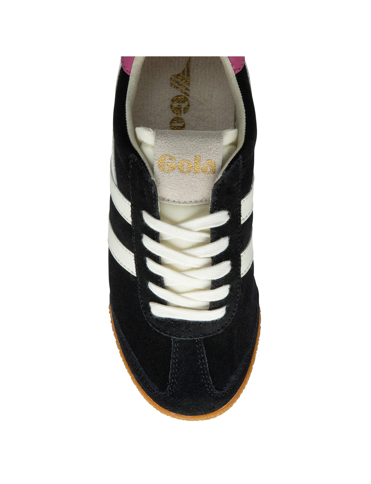 Elan Sneaker, Black/White/Fuchsia