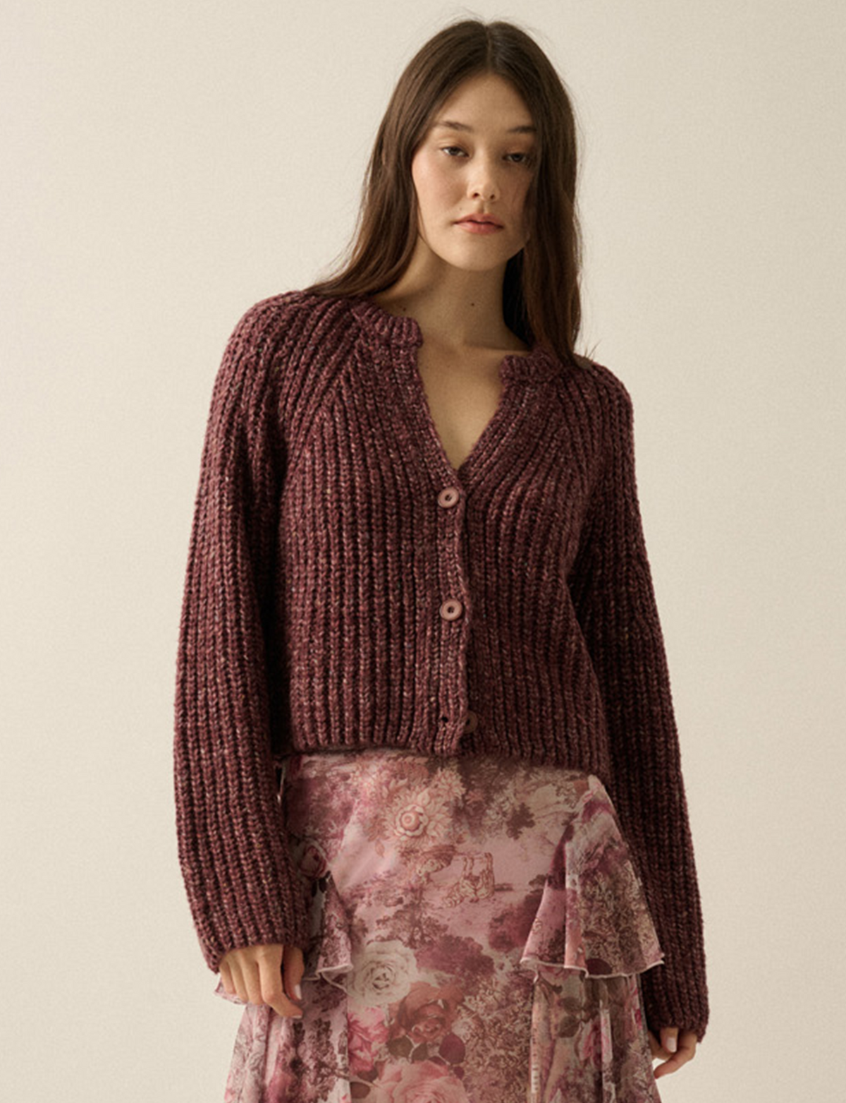 Confetti Cardigan, Chocolate