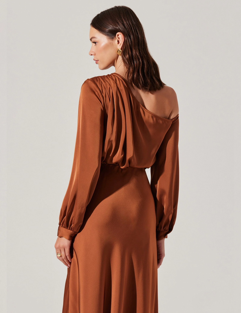 Elwood Off Shoulder Dress, Copper