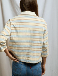 Daria Rugby Polo, Powder Blue