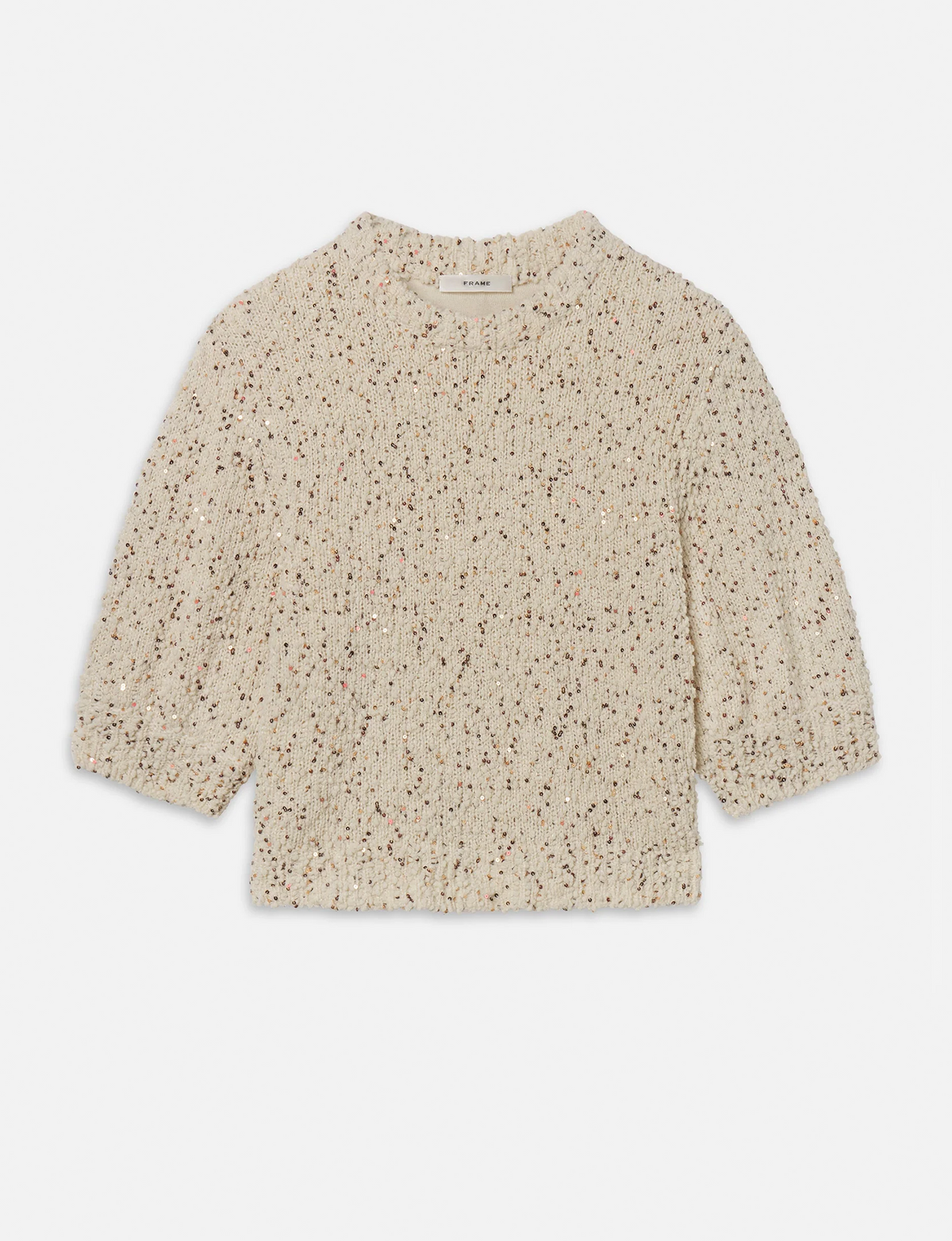 Confetti S/S Sweater, Cream