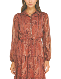 Presley Maxi Dress, Rust