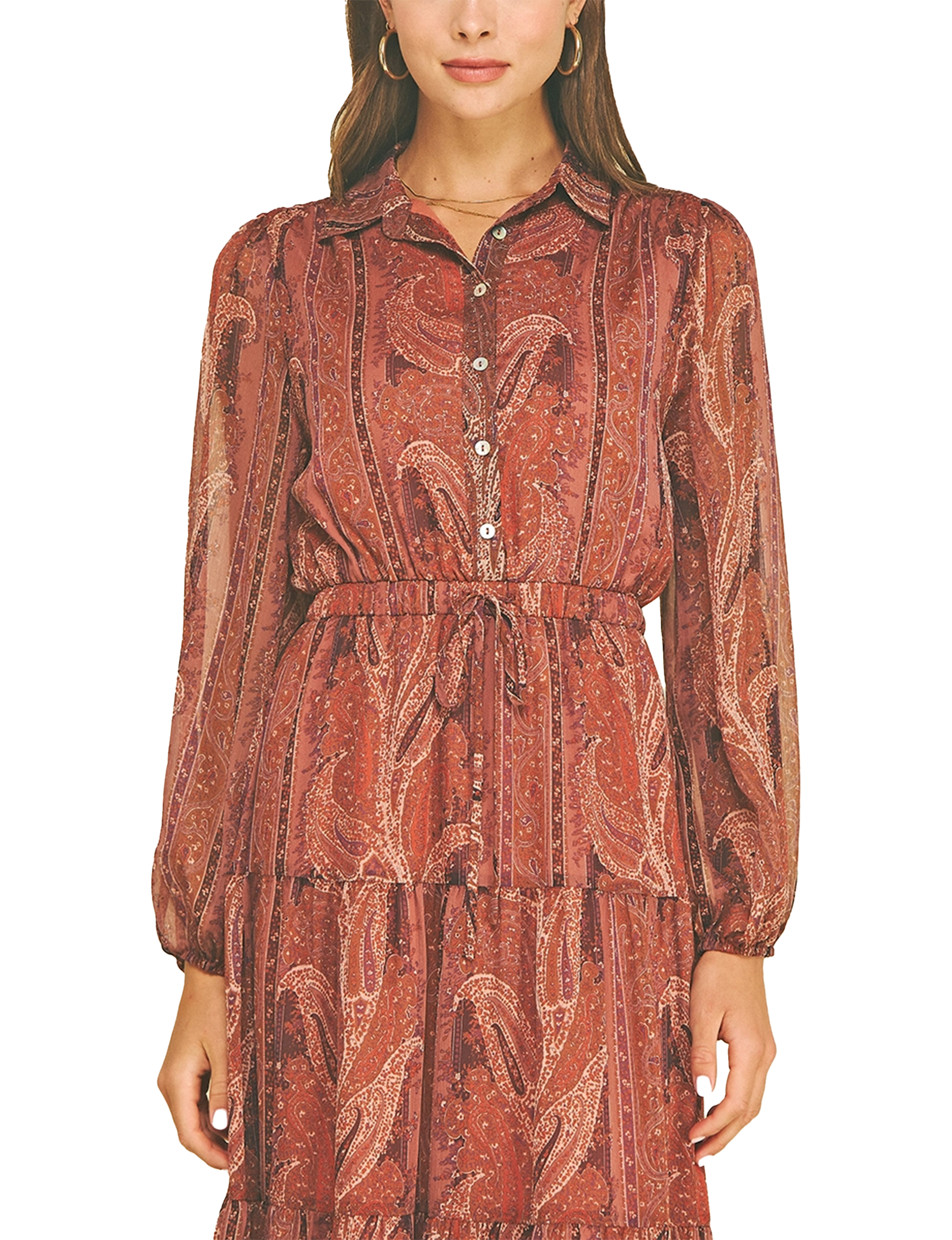 Presley Maxi Dress, Rust