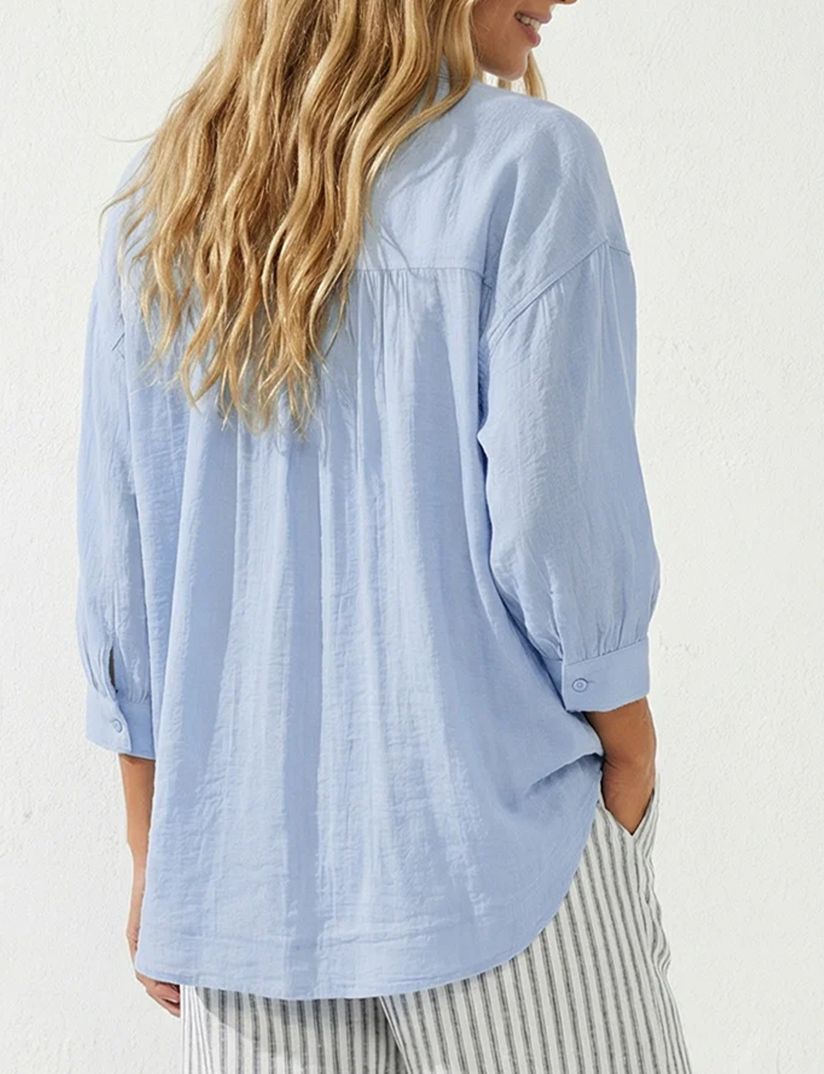 Adelena Blouse, Halogen Blue