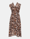 Allegra Slit Dress, Oak Buff