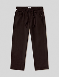 Brynn Linen Trouser, Chocolate