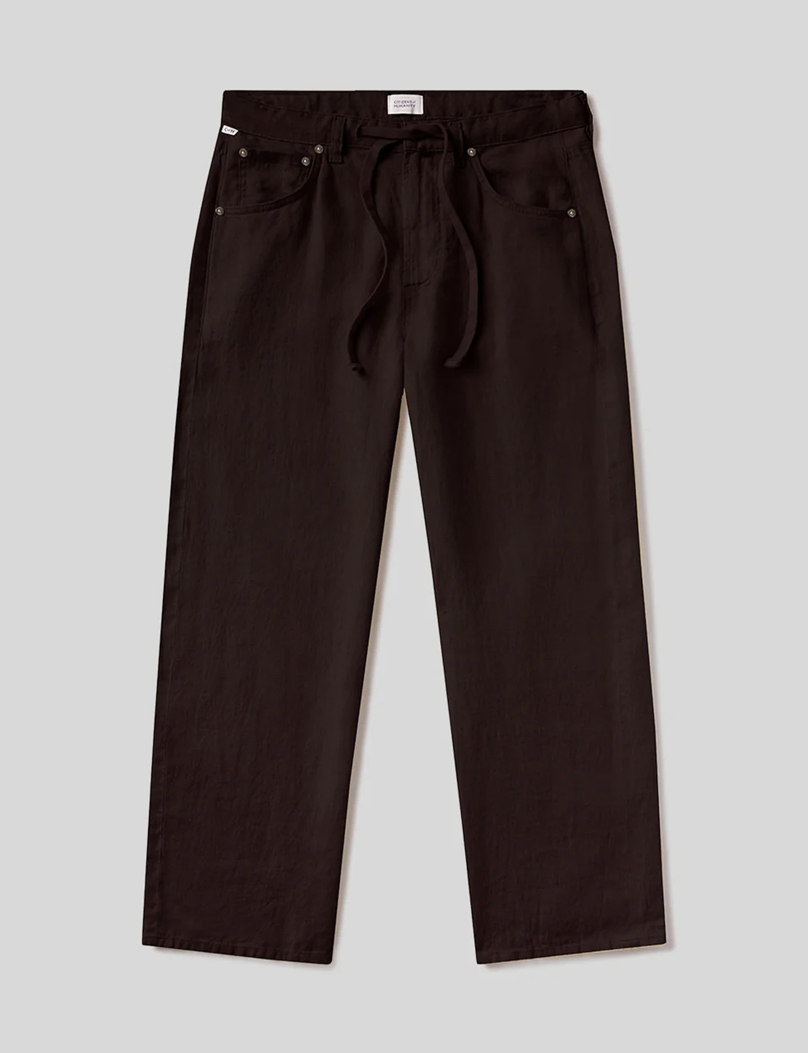 Brynn Linen Trouser, Chocolate