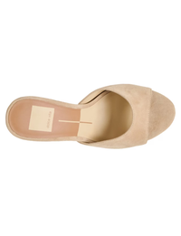 Rosha Heel, Camel Suede