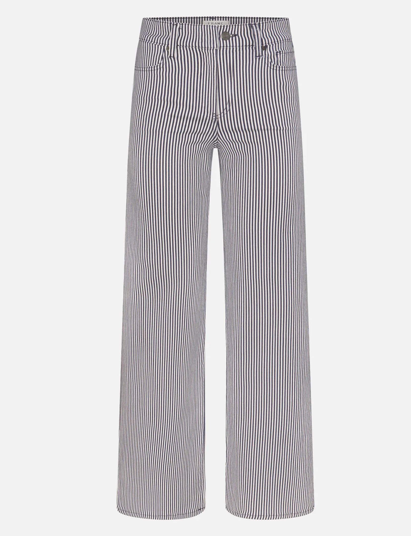 Le Slim Palazzo, Navy/Stripe
