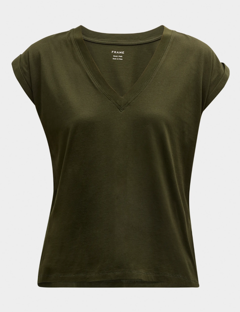 Easy V-Neck Tee, Military