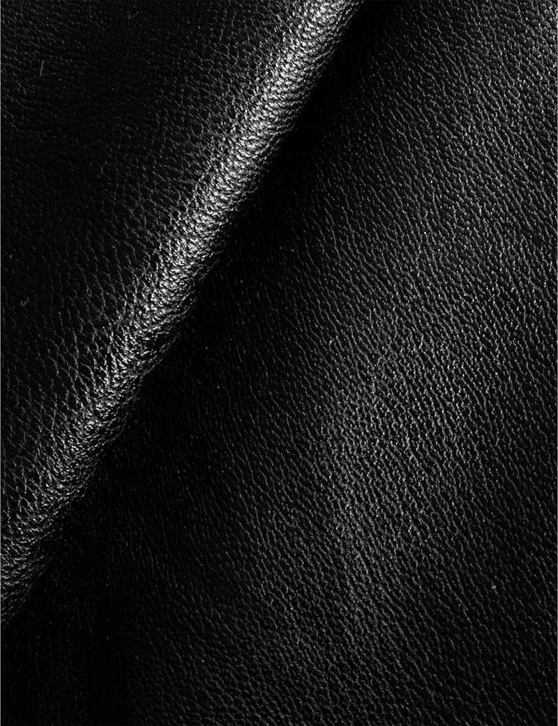 Faux Leather Micro Mini Skirt, Black