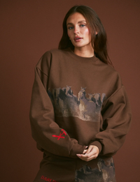 Wild Horse Crewneck, Tobacco