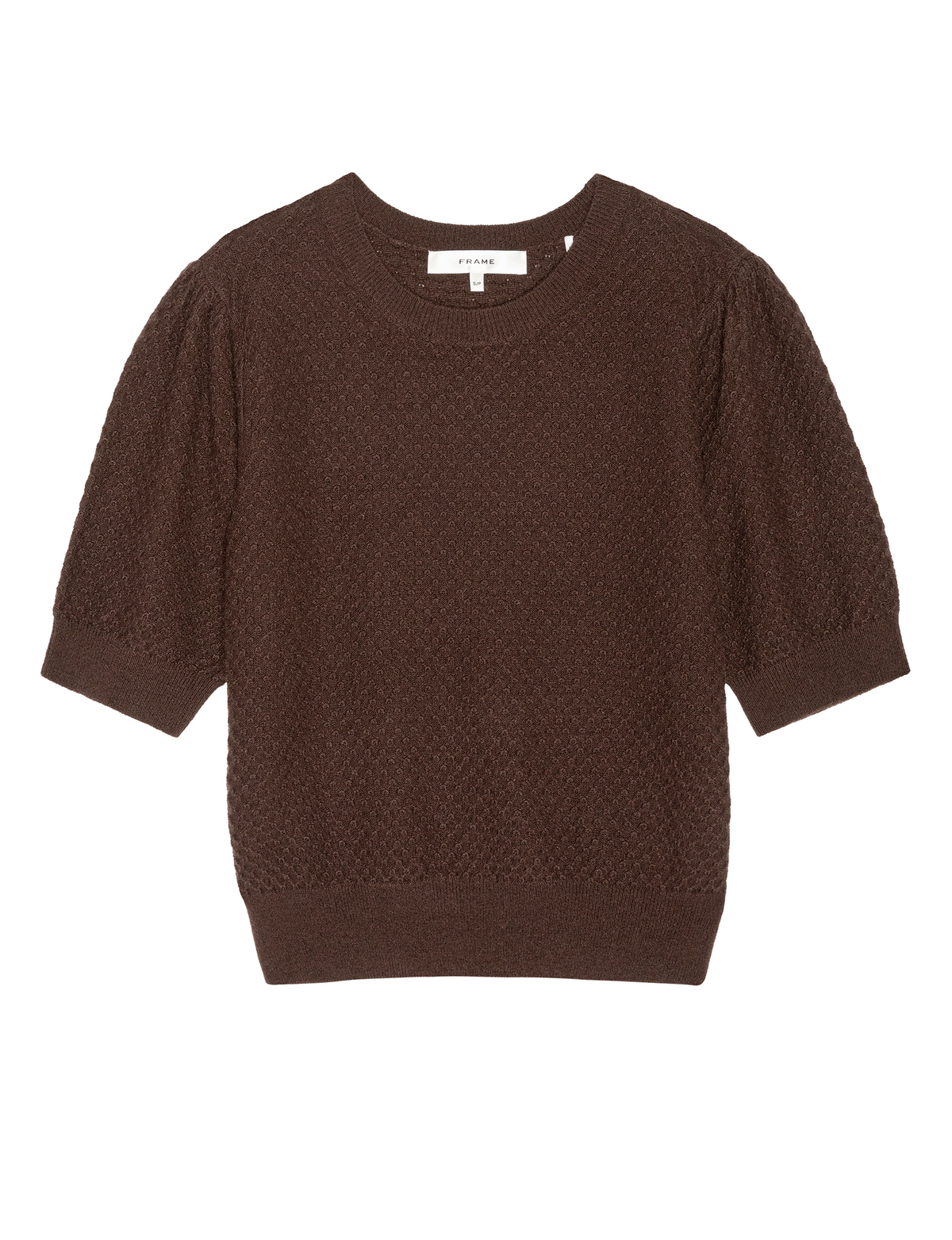 Cashmere Gathered Sweater, Mahogany