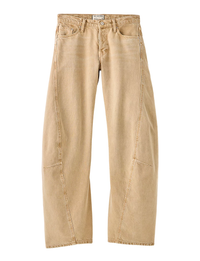 Fable Twisted Seam Jean, Oat Latte