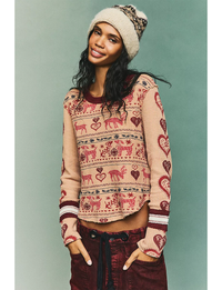 Blissful Layering Tee, Stone/Combo