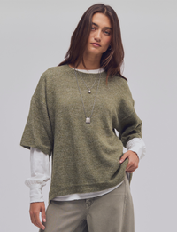 Margot Sweater Tee, Kalamata Melange
