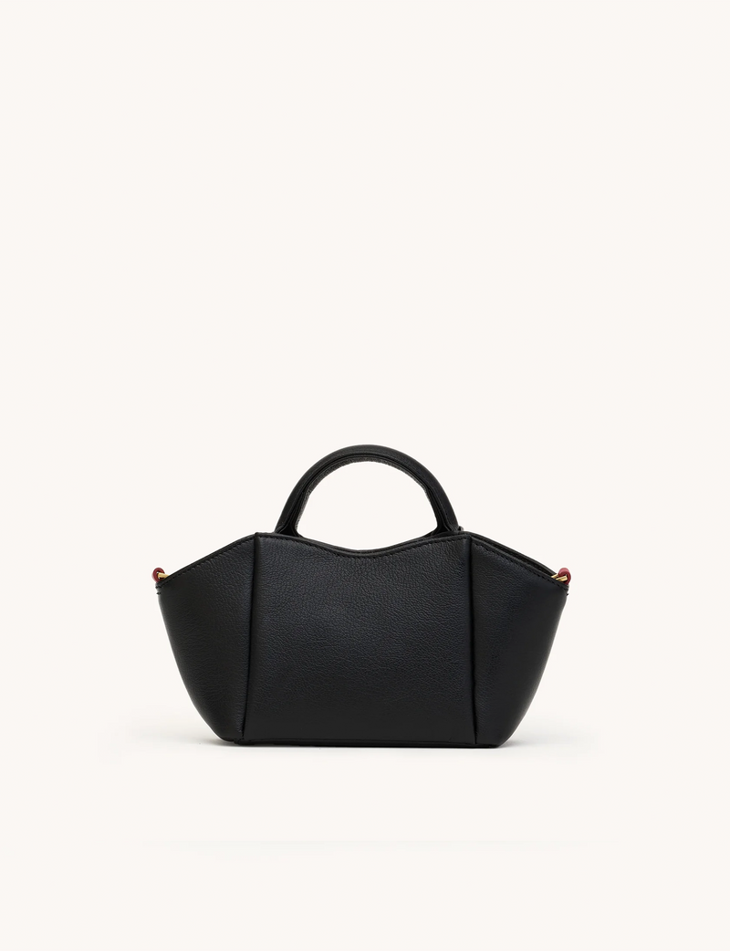 Paul Mini Handbag, Black/Brushed Gold