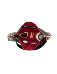 Kyle Large Handbag, Black/Brushed Gold