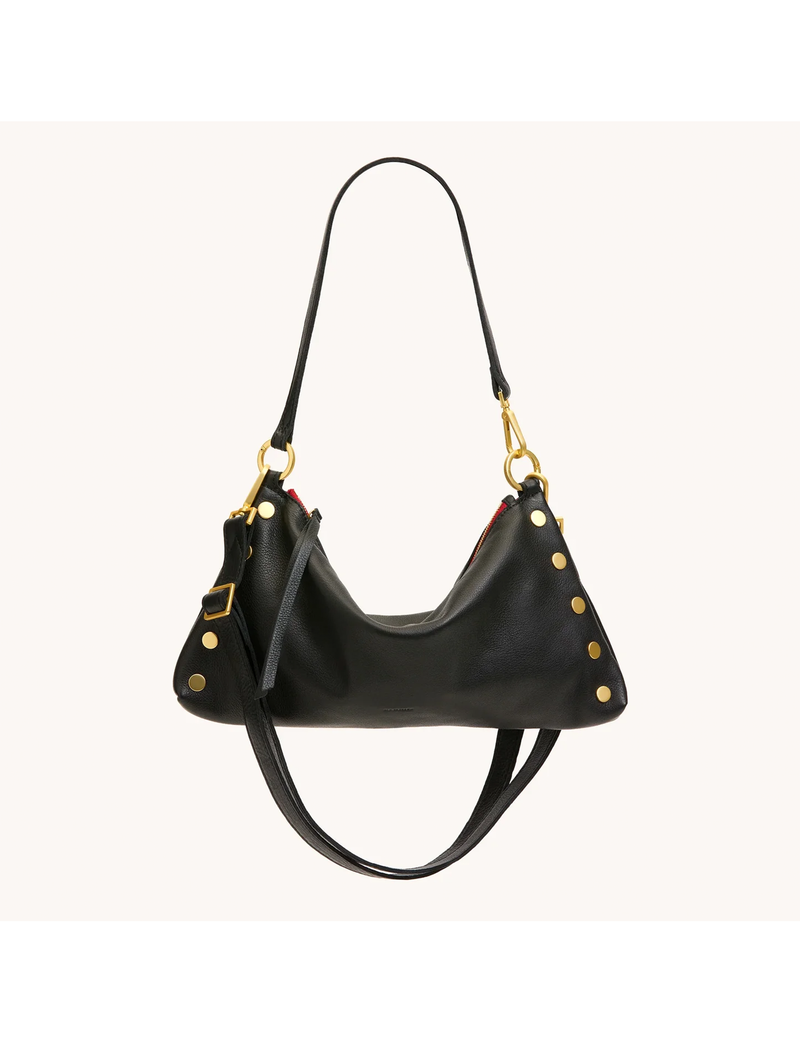 Kyle Medium Handbag, Black/Brushed Gold