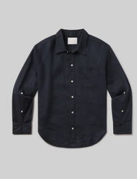 Kayla Shrunken Shirt, True Navy