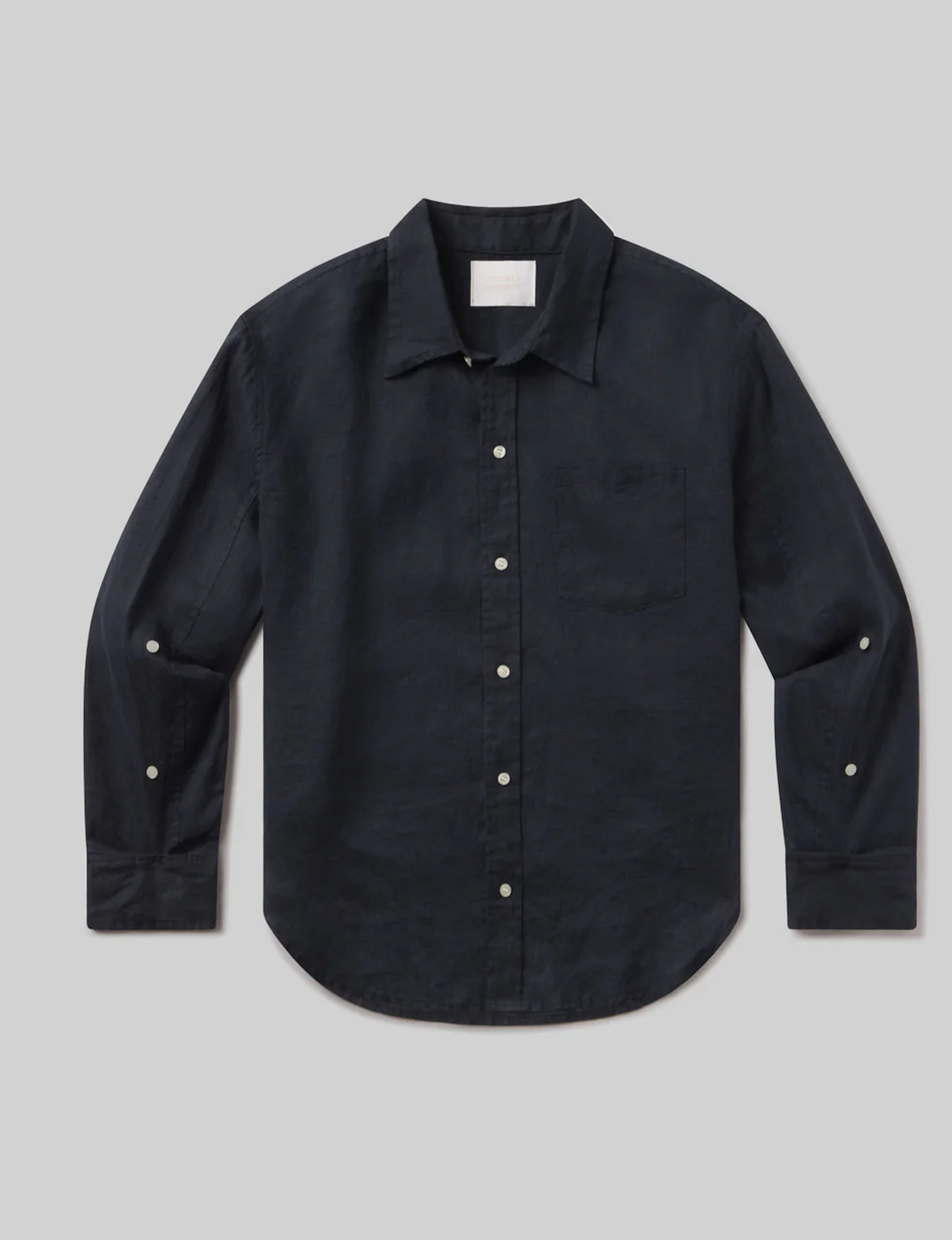 Kayla Shrunken Shirt, True Navy