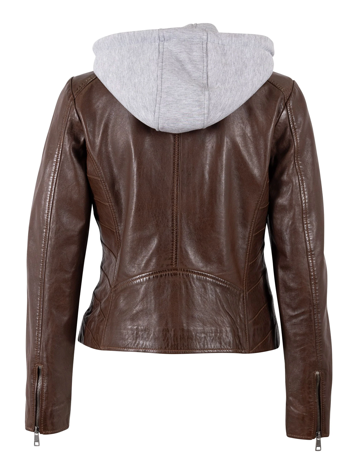 Alva Leather Jacket, Mahogany