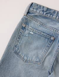 Low Rise Albany Straight, Light Blue
