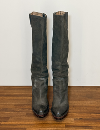 Frye Paige Wedge x Stitch Boot, Distressed Grey