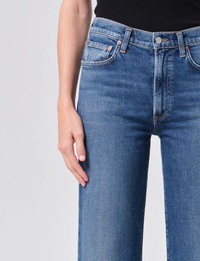 Harper Mid Rise Straight Leg Crop, River