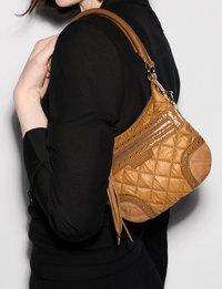 Mini Stud Crosby Sienna, Amber Suede