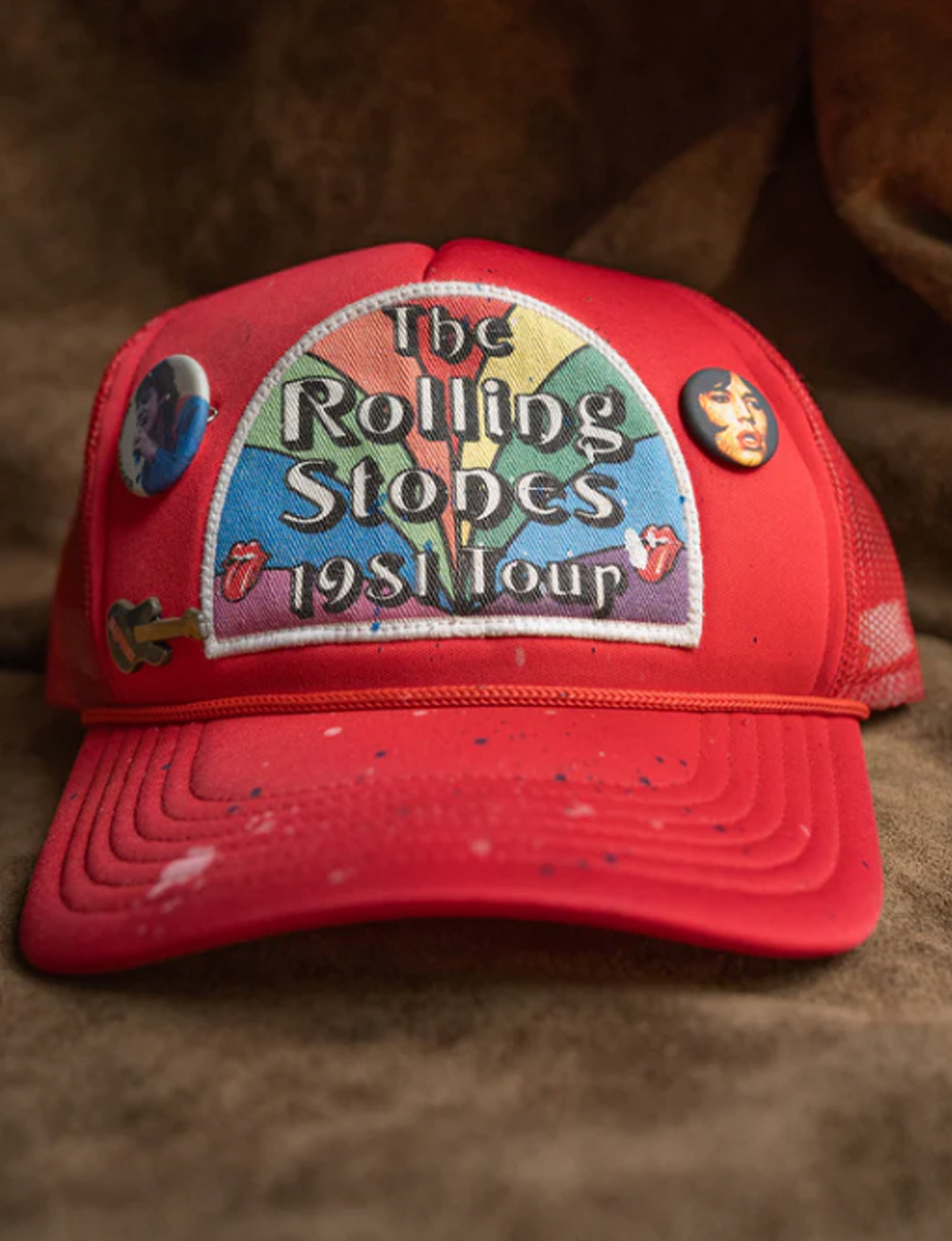 Rolling Stones Hat, Red