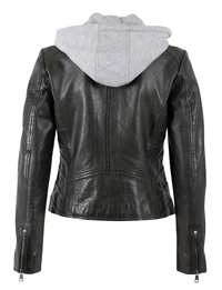 Alva Leather Jacket, Black
