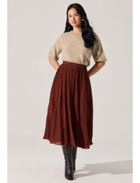 Salome Skirt, Burnt Brown