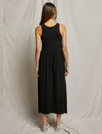 Eva Tiered Dress, True Black