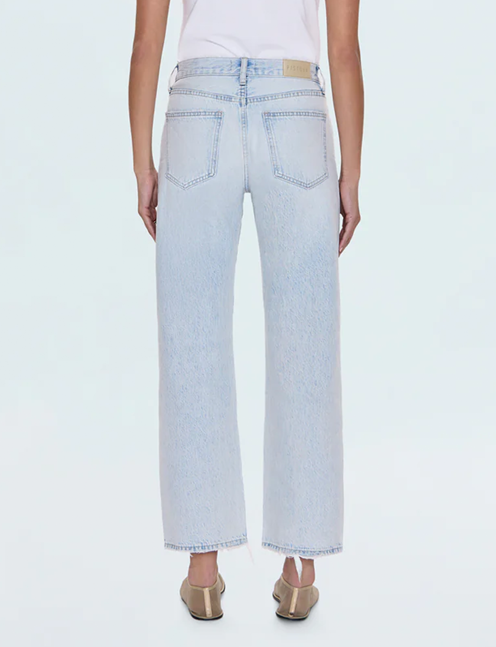 Lexi Relaxed Straight Jeans, Solstice Distressed