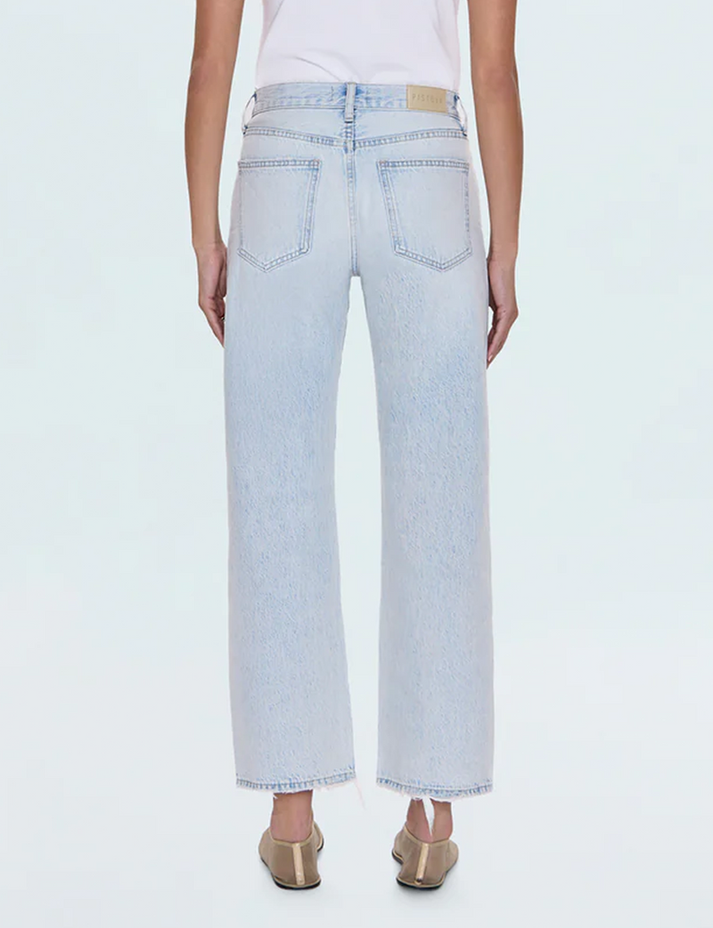 Lexi Relaxed Straight Jeans, Solstice Distressed