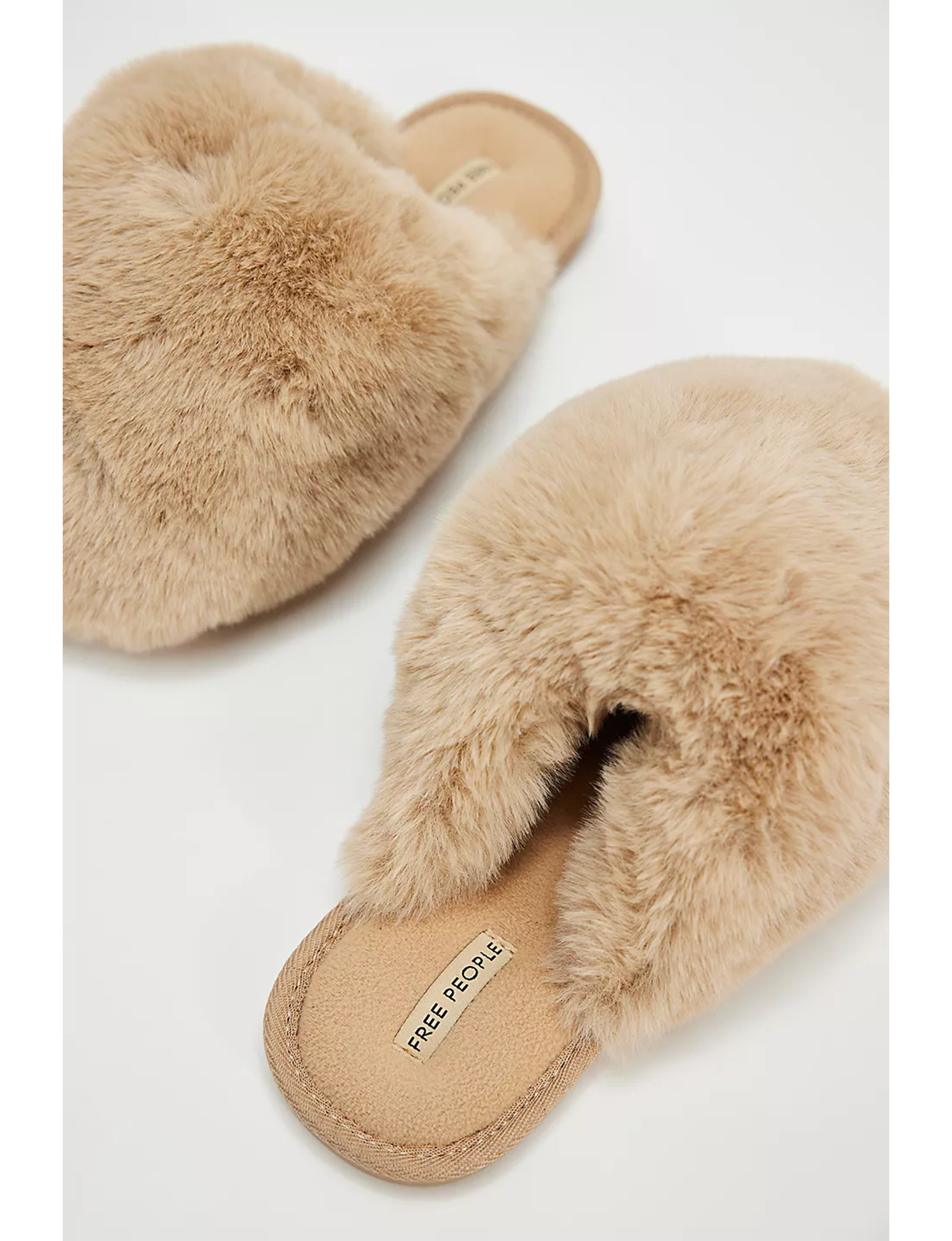 Snowball Slipper, Taupe Faux Fur