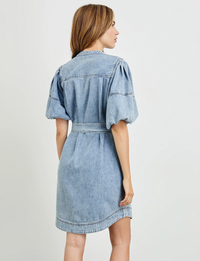 Kingsley Dress, Faded Indigo