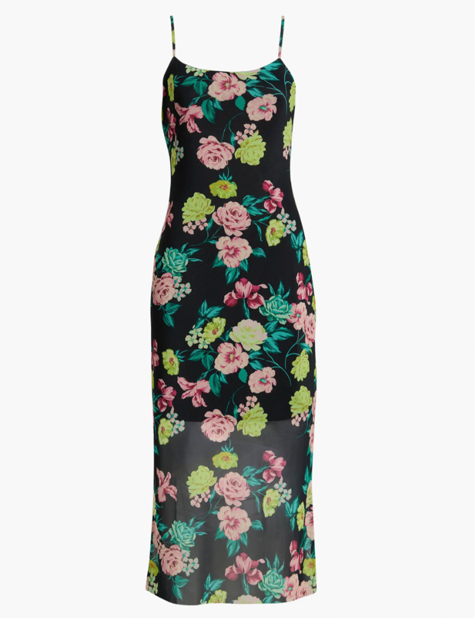Giselly Dress, Black/Ditsy Floral
