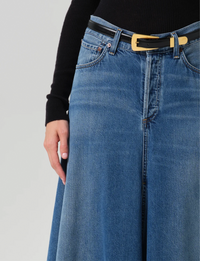 Fluid Maxi Skirt, Iris