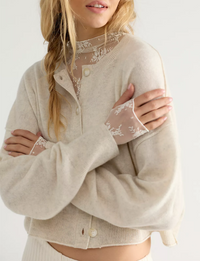 Lady Lux Layering Top, Evening Cream