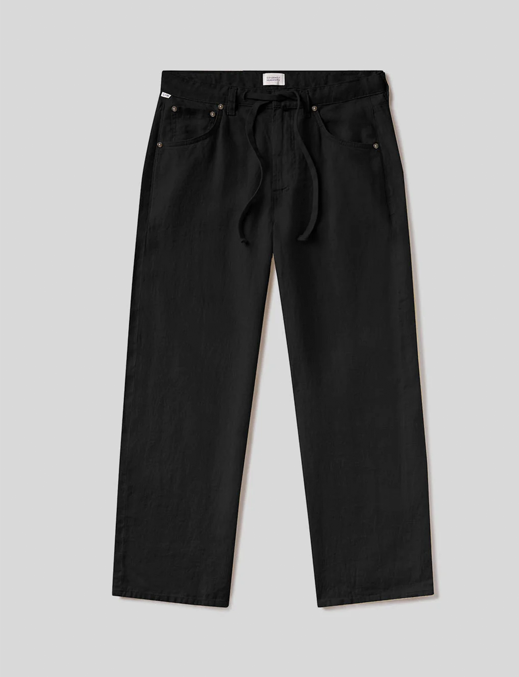 Brynn Linen Trouser, Black