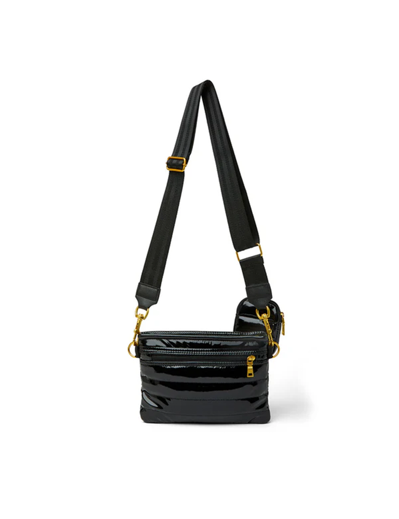 Downtown Crossbody, Black Patent