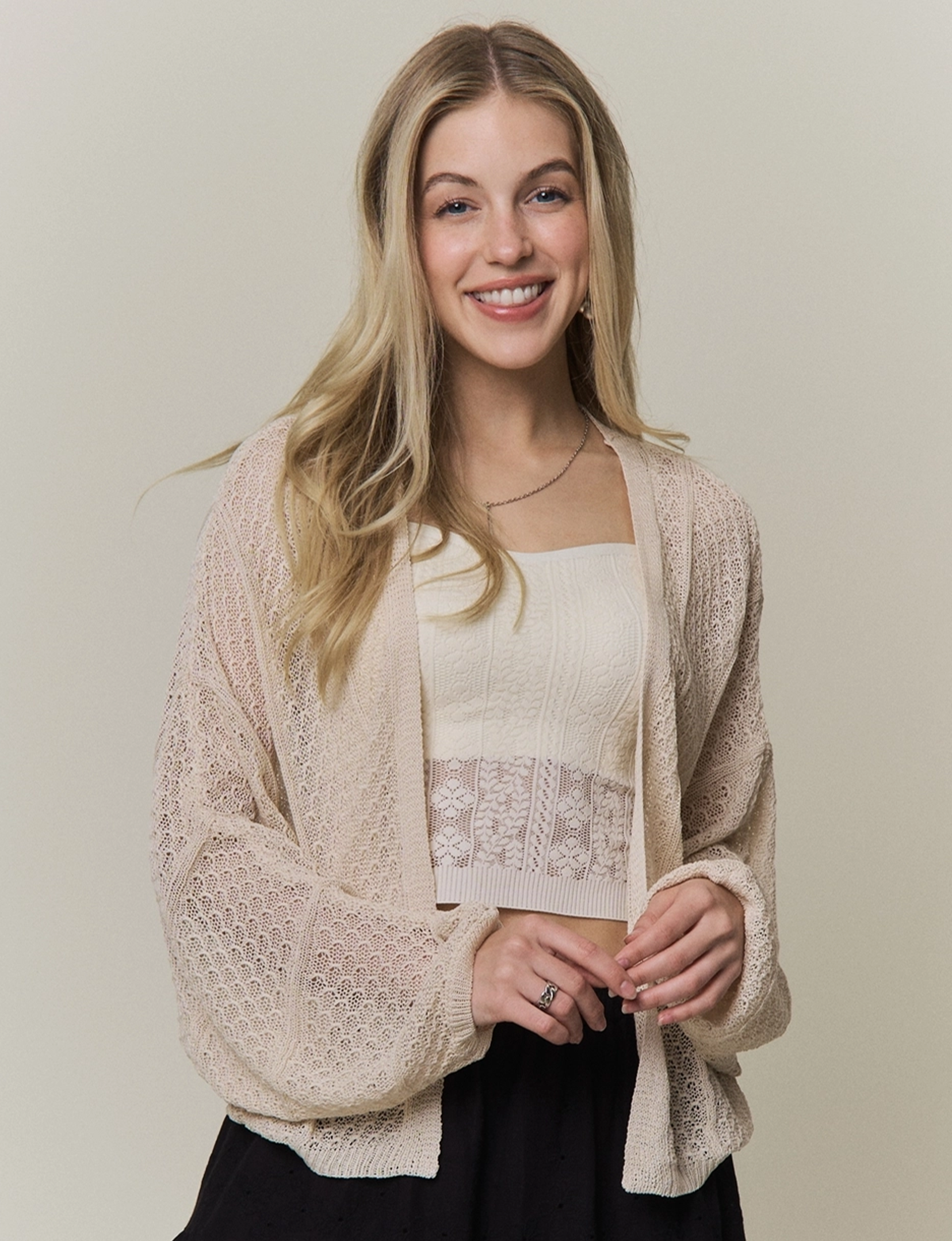 Cera Cardigan, Beige