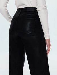 Lana High Rise Ultra Wide Leg, Coated Noir