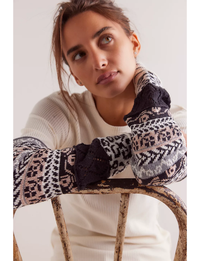 All In Cuff Thermal, Ivory/Combo