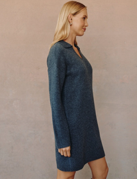 Pullover Sweater Dress, Charcoal