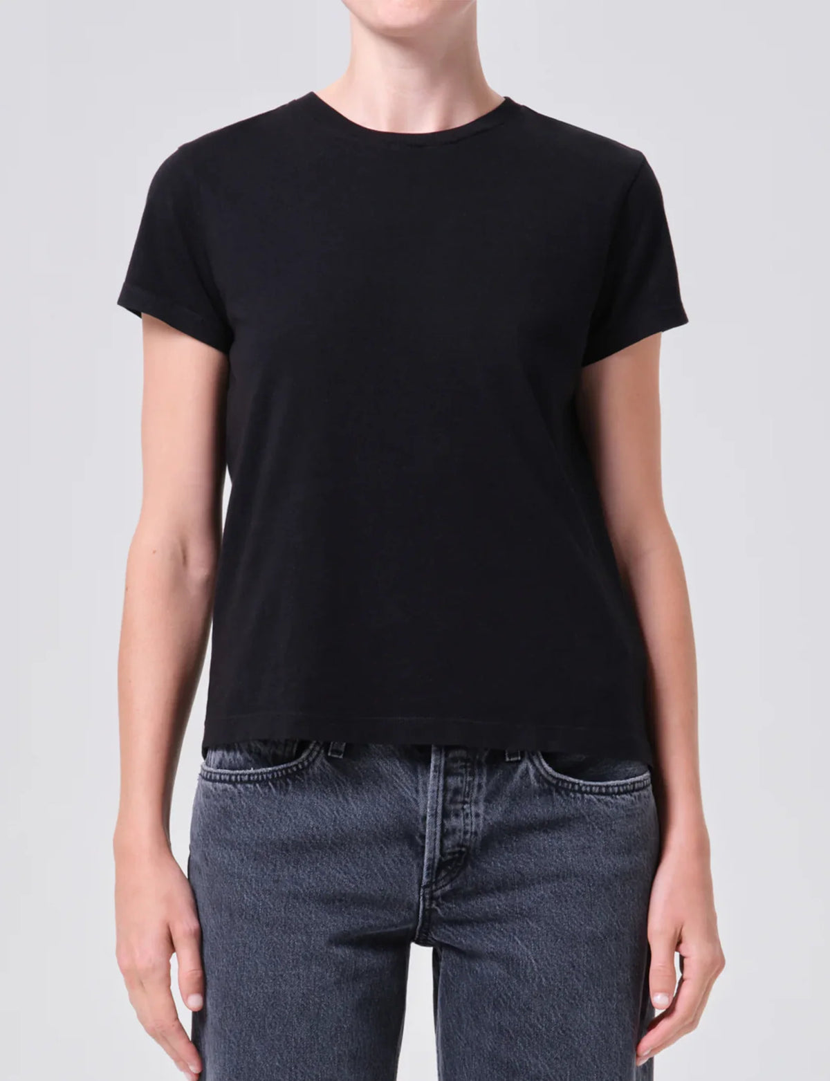 Long Line Adine Tee, Black