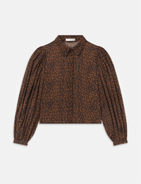 Silk Prairie Shirt, Leopard