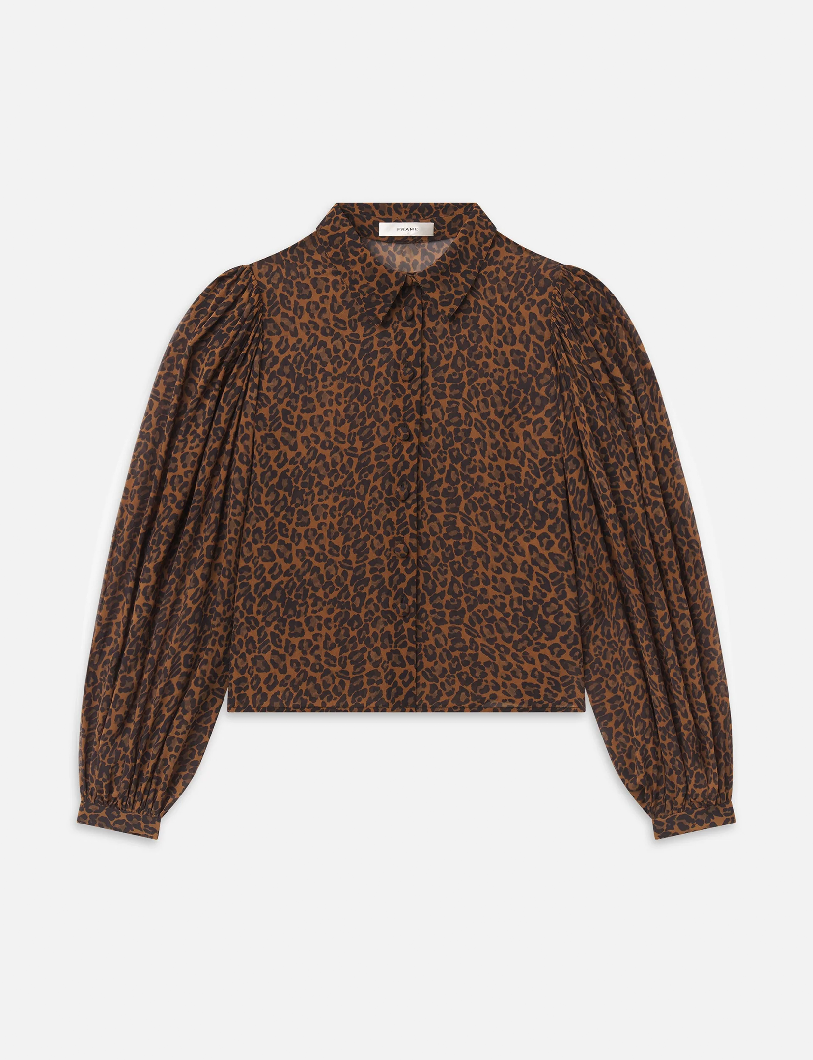 Silk Prairie Shirt, Leopard